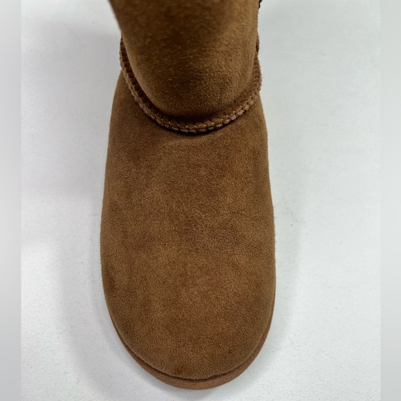 UGG Bailey Eva SINGLE Boot Leather Sheepskin Fur Suede Button Snow Right Foot 5 - Picture 7 of 13